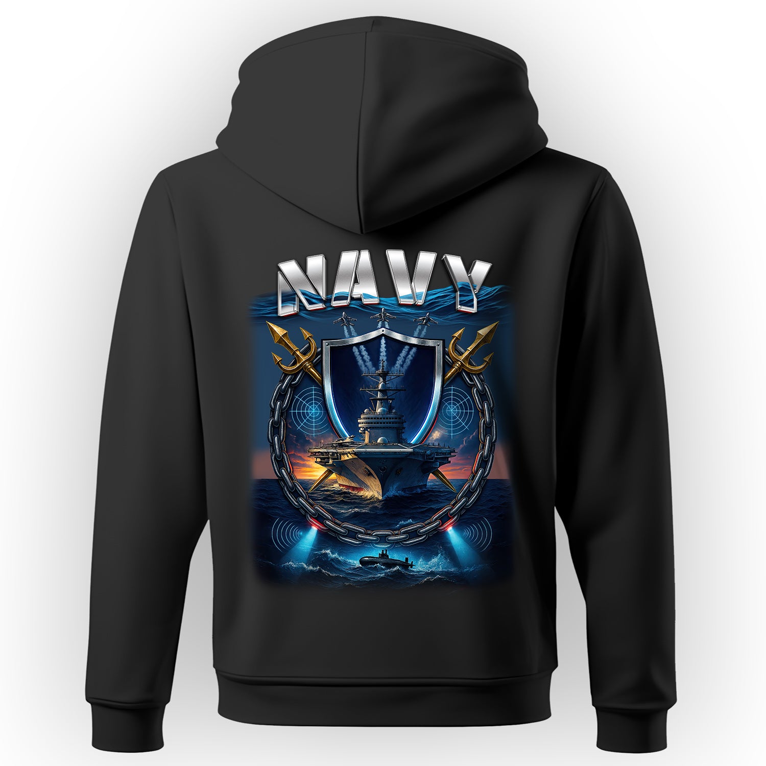 Navy Proud US Military Veteran Honor Hoodie