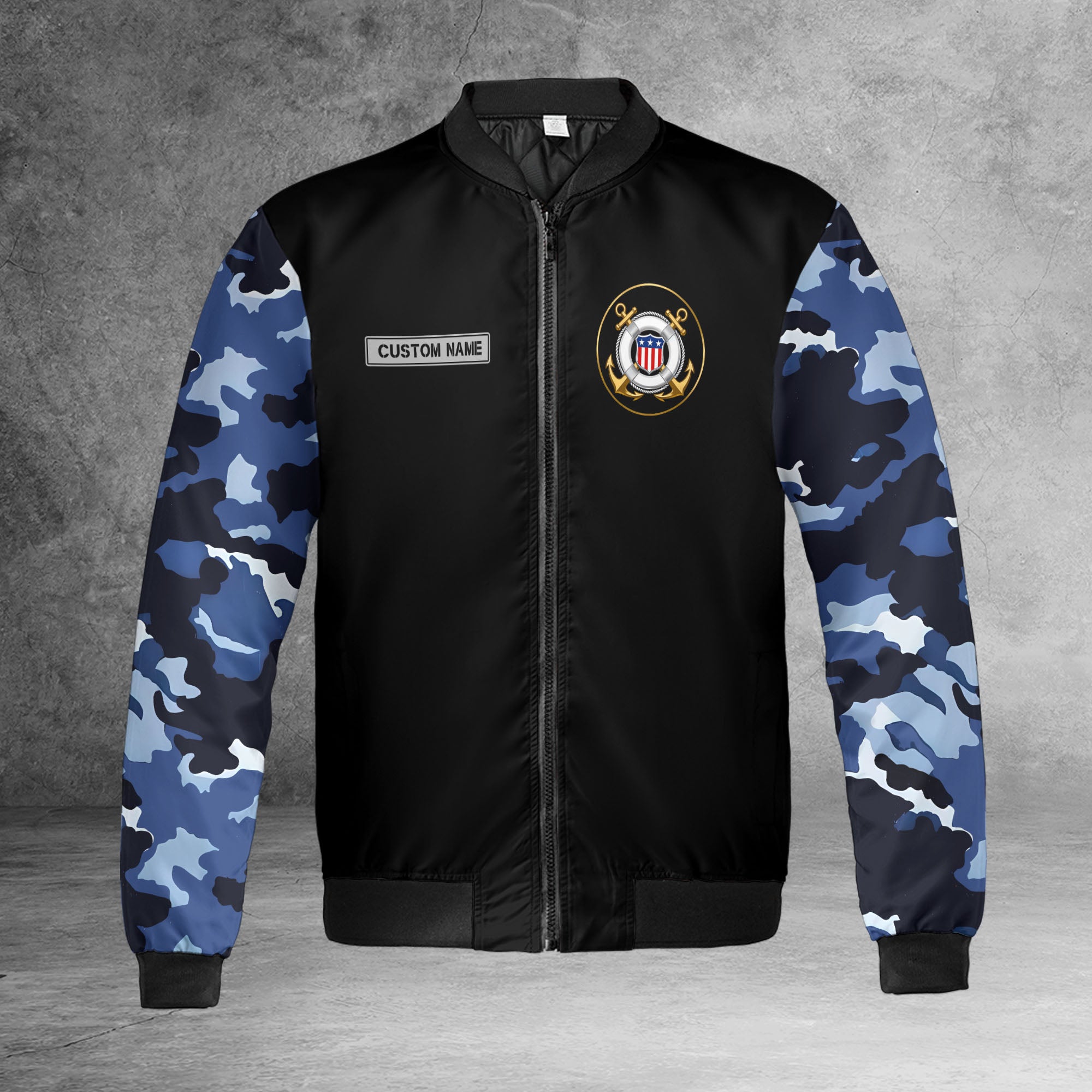 US Coast Guard Personalized All-over Print Bomber Jacket