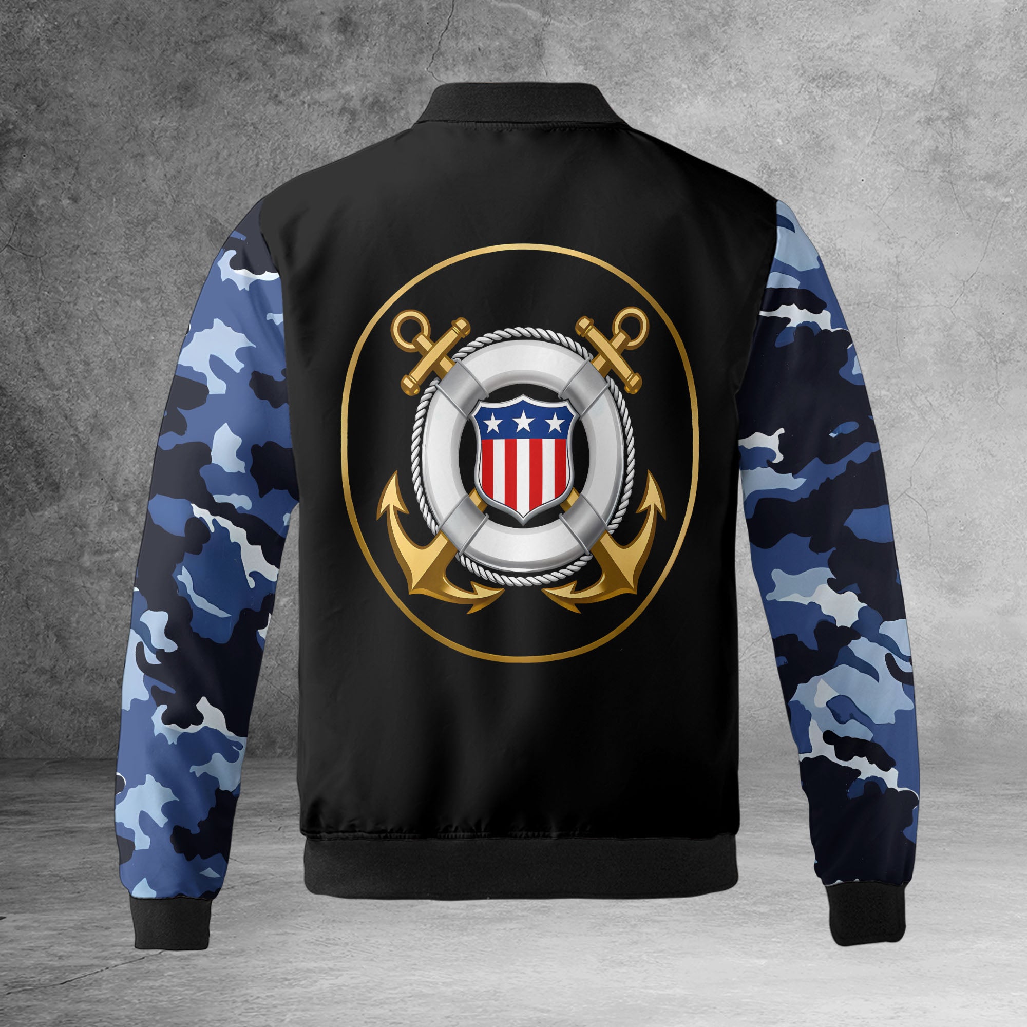 US Coast Guard Personalized All-over Print Bomber Jacket