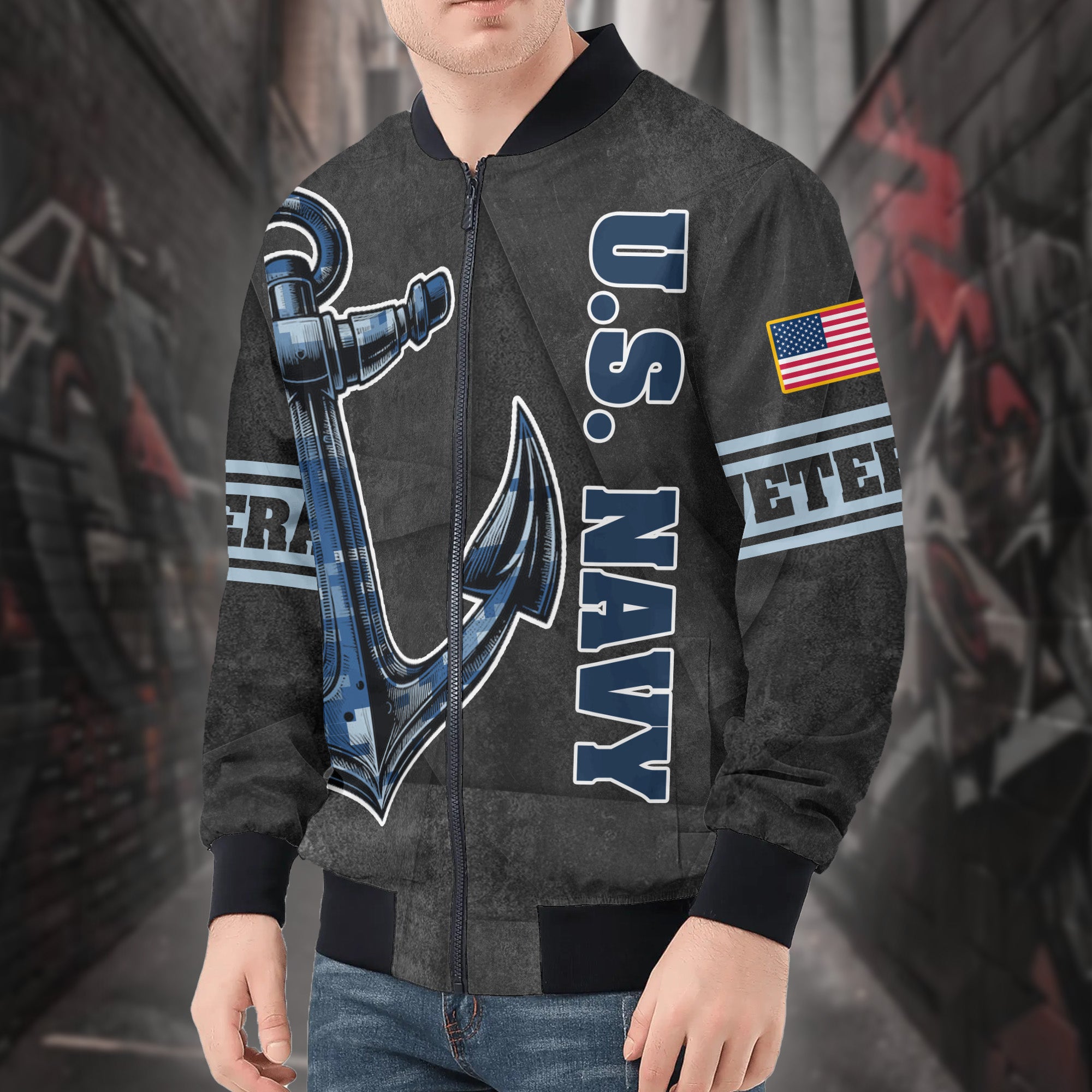 Honor Courage Commitment All-over Print Bomber Jacket