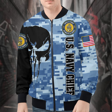 US Navy Chief All-over Print Bomber Jacket