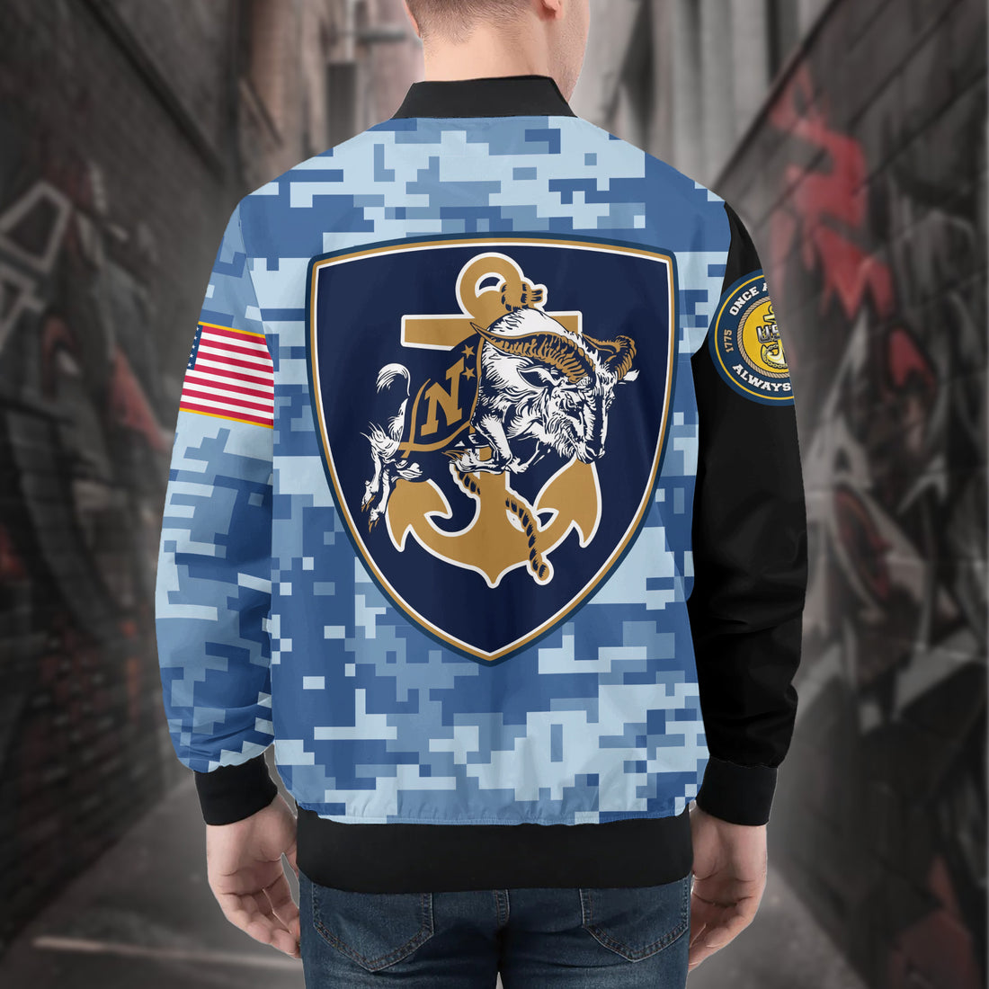 US Navy Chief All-over Print Bomber Jacket