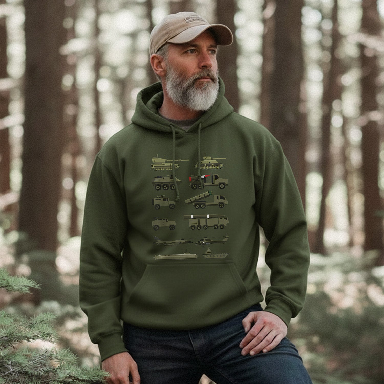 Military Enthusiast Adventure Design Hoodie