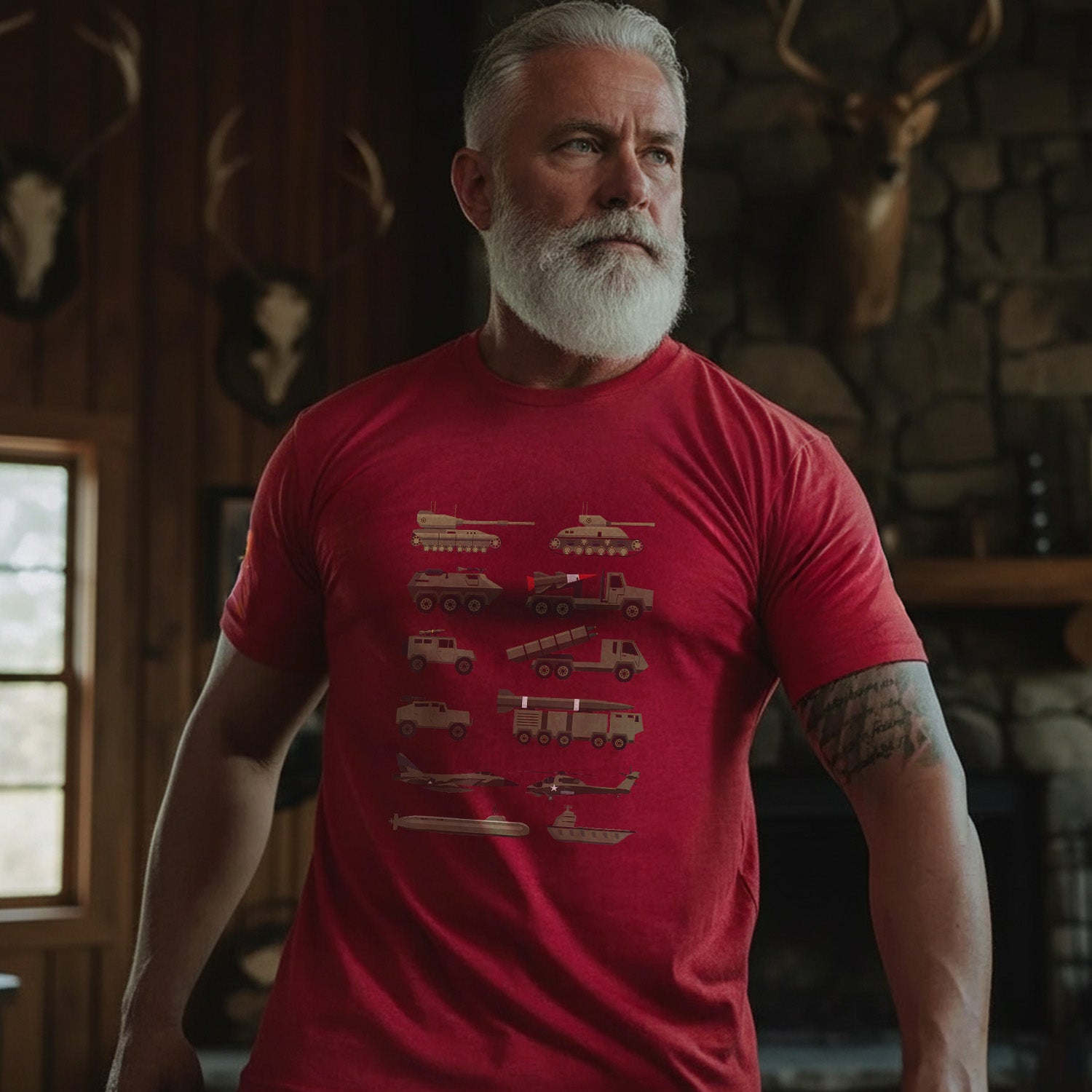Military Enthusiast's Design for Adventurers T-Shirt Secondary image