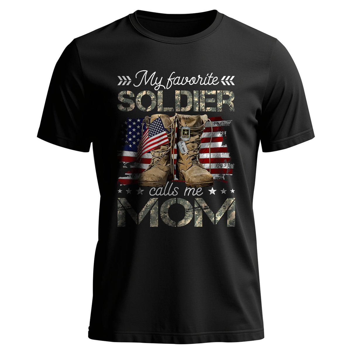 Proud Military Mom Tribute T-Shirt Main image