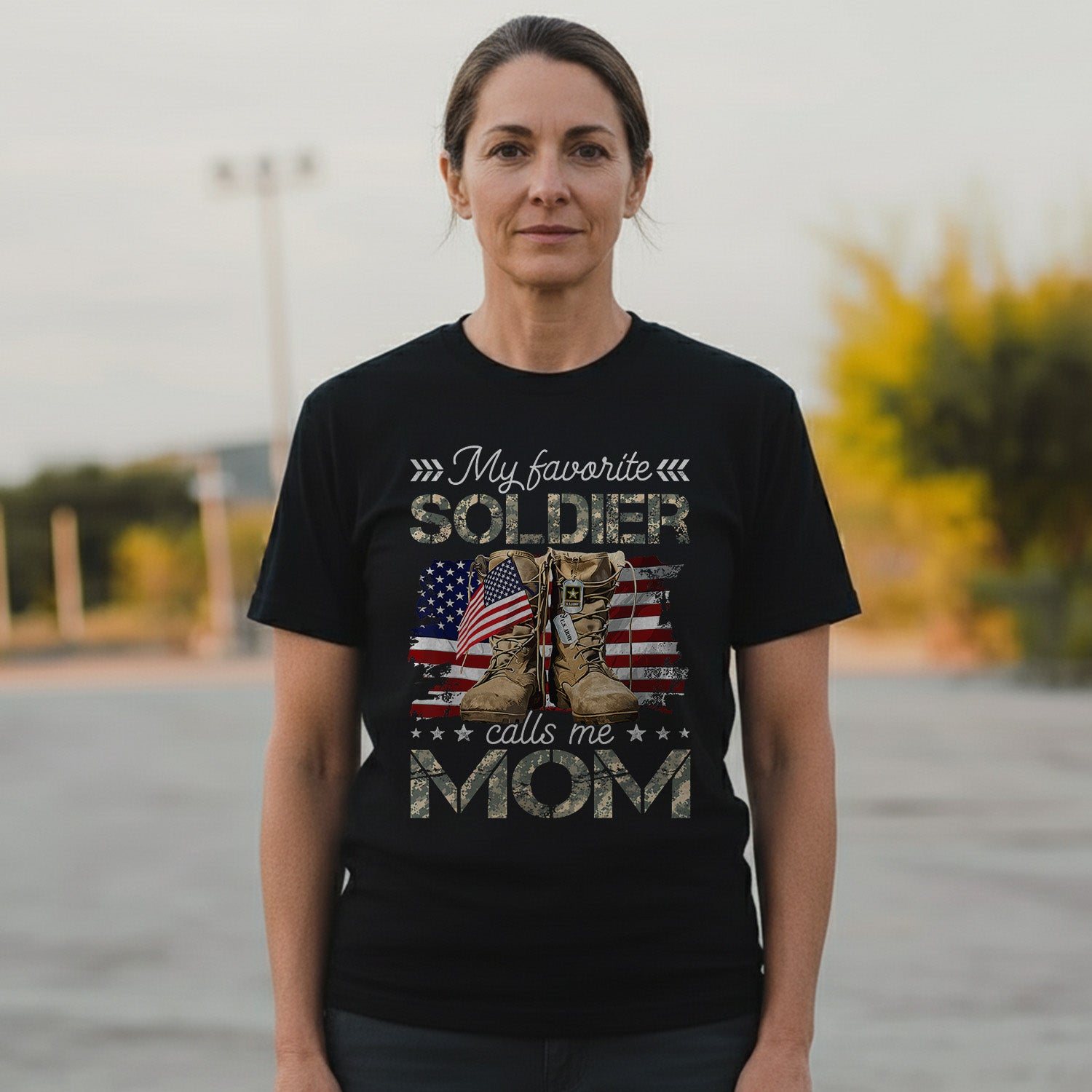 Proud Military Mom Tribute T-Shirt