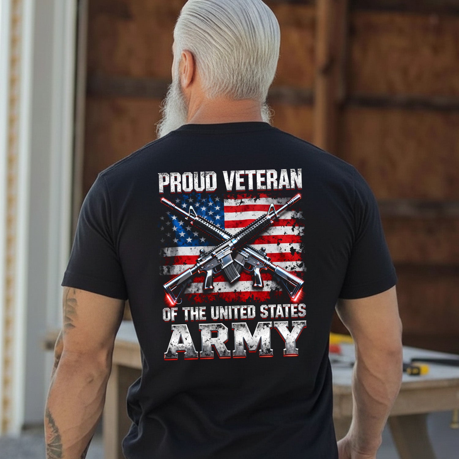 Proud Veteran Tribute for Army Heroes T-Shirt Secondary image
