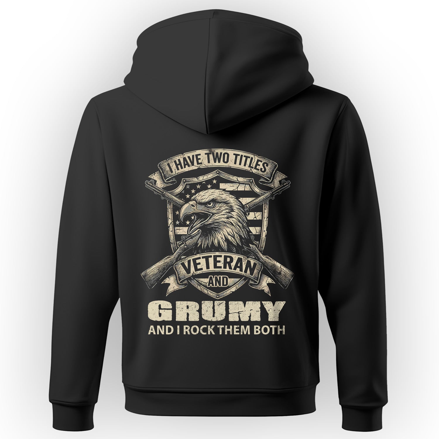 Proud Veteran with Grumpy Spirit Hoodie