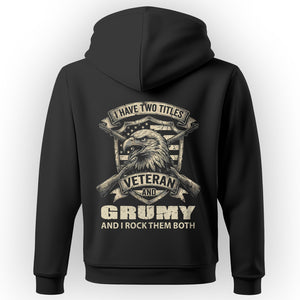 Proud Veteran with Grumpy Spirit Hoodie