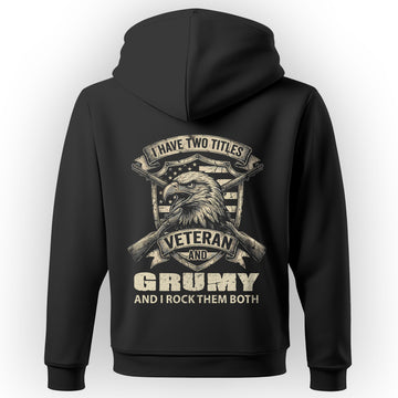 Proud Veteran with Grumpy Spirit Hoodie
