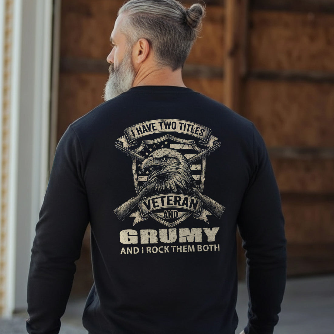 Proud Veteran with a Grumpy Side Sweatshirt