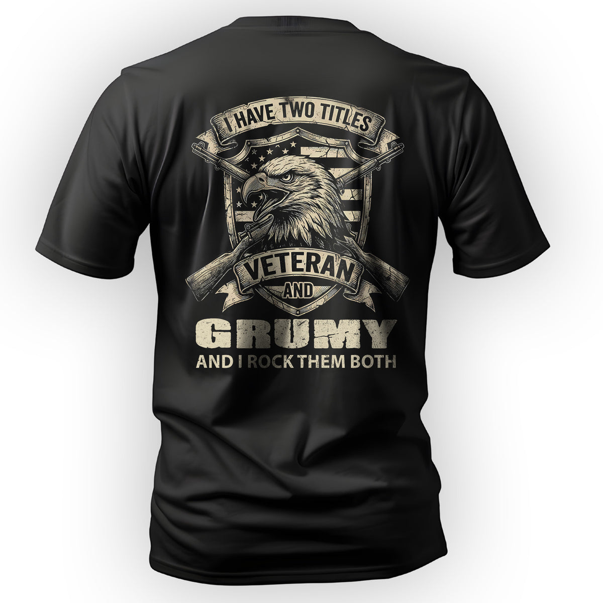 Proud Veteran with a Grumpy Edge T-Shirt Main image