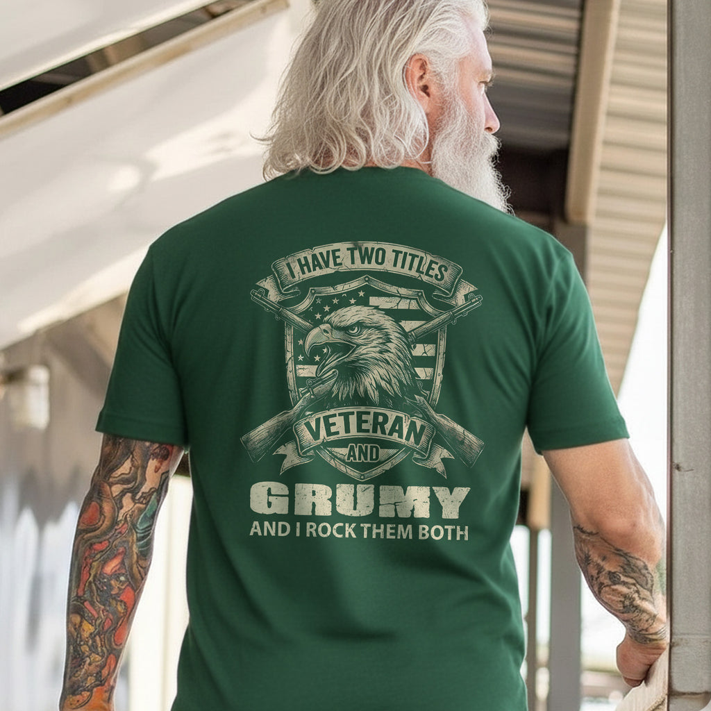 Proud Veteran with a Grumpy Edge T-Shirt