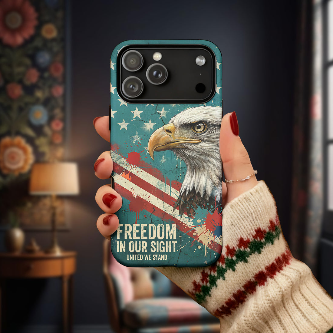 Freedom in Our Sight, Strength in Our Hearts Phone Case