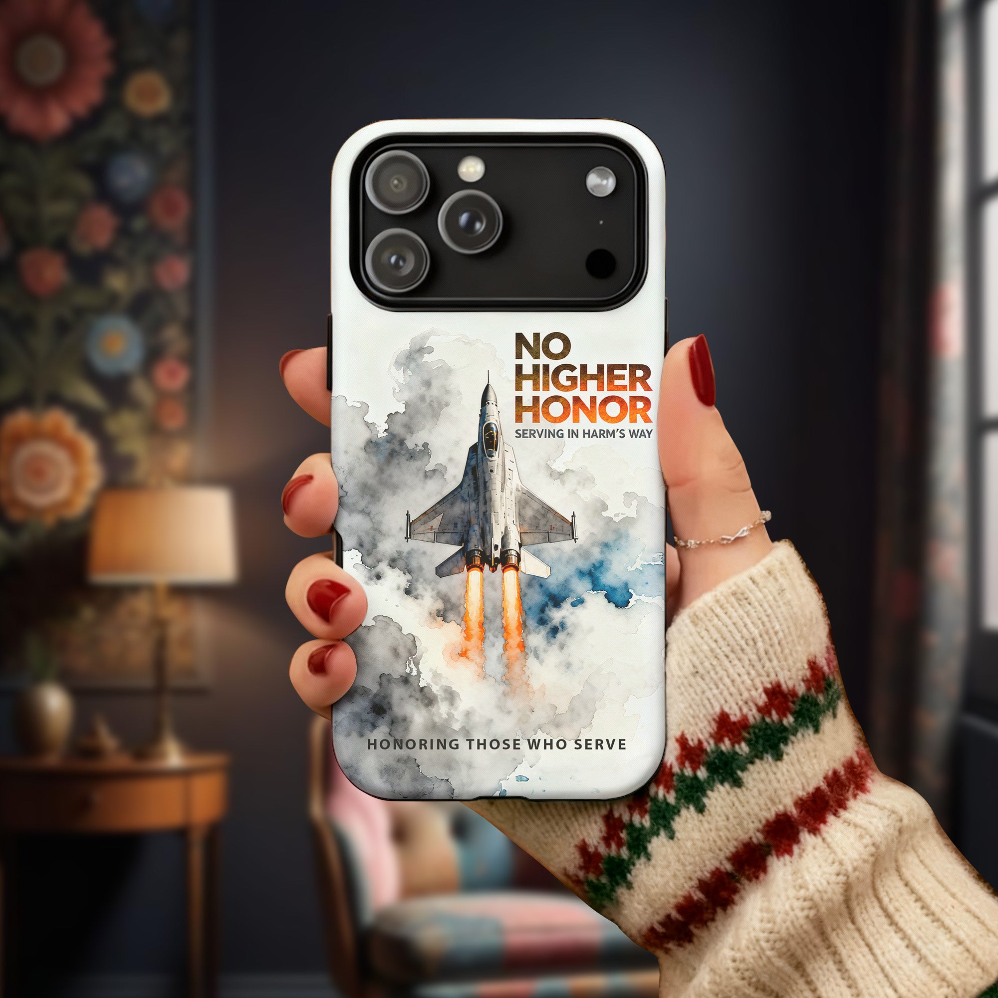 No Higher Honor, No Greater Duty Phone Case Secondary image