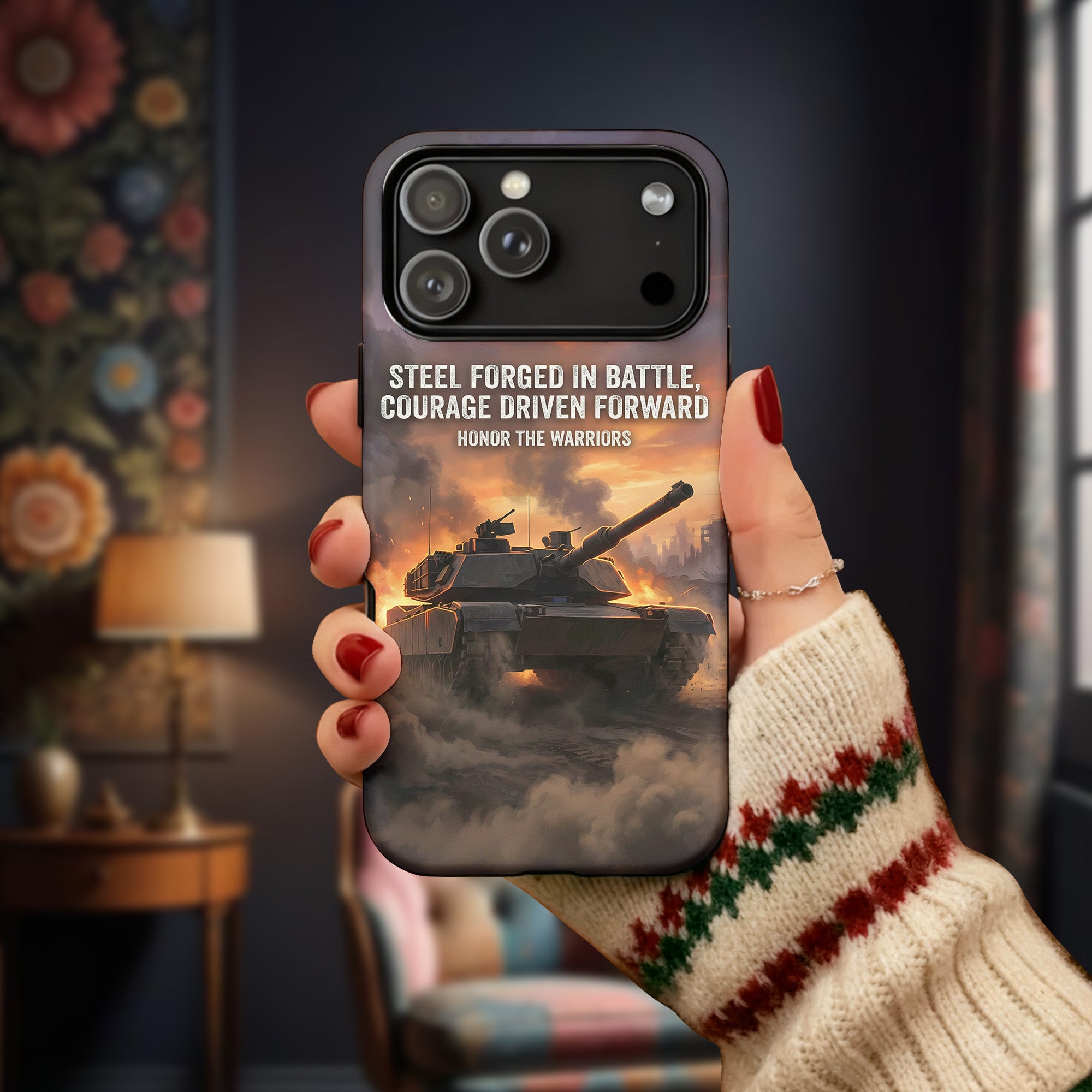 Forged for Battle Driven by Courage Phone Case Secondary image