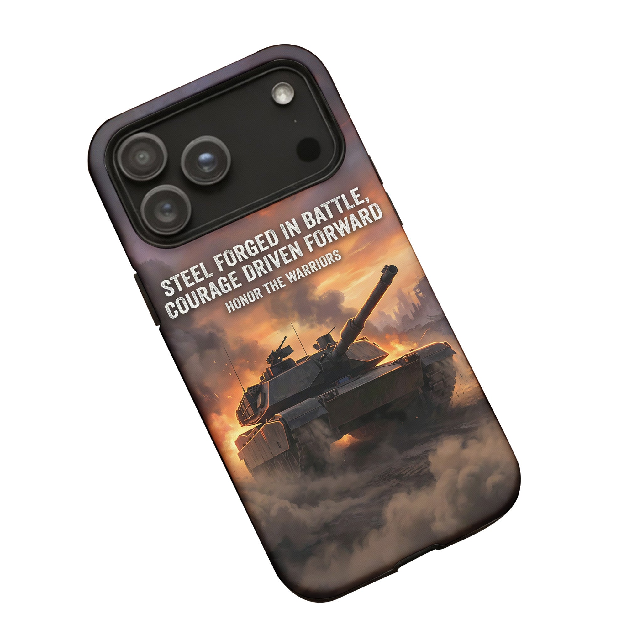 Forged for Battle Driven by Courage Phone Case
