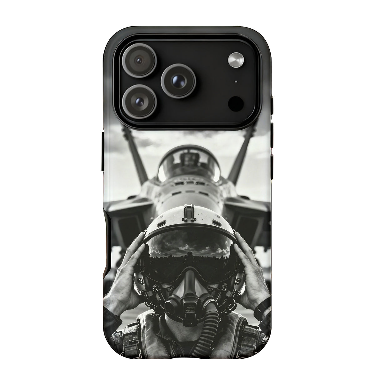 Eyes on the Sky Heart in the Mission Phone Case Main image