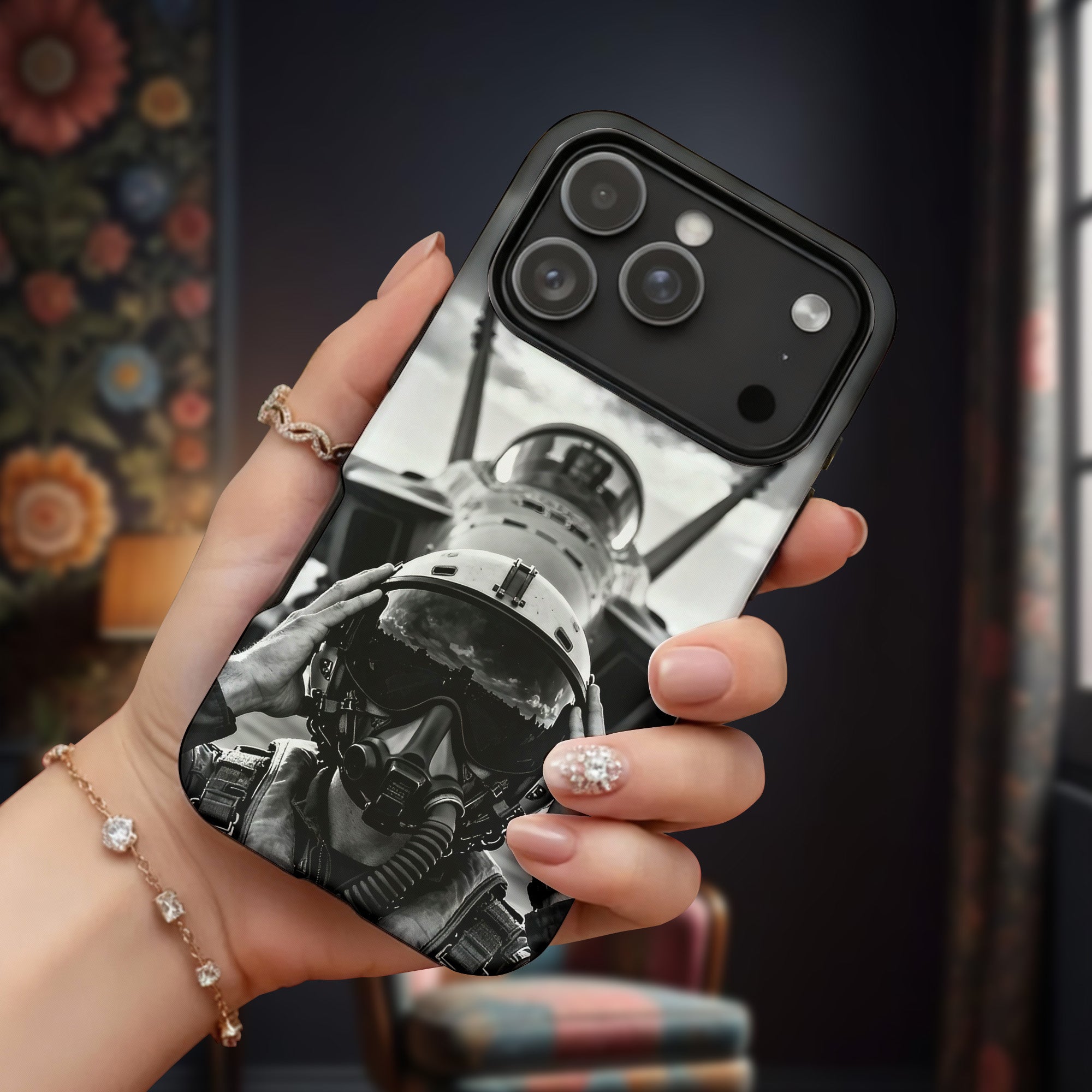 Eyes on the Sky Heart in the Mission Phone Case