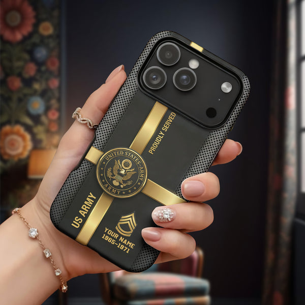 Proudly Served with Honor and Legacy Personalized Phone Case