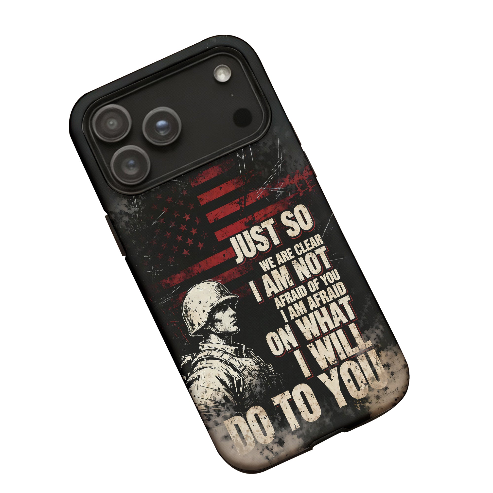 Fearless Resolve Under Fire Phone Case