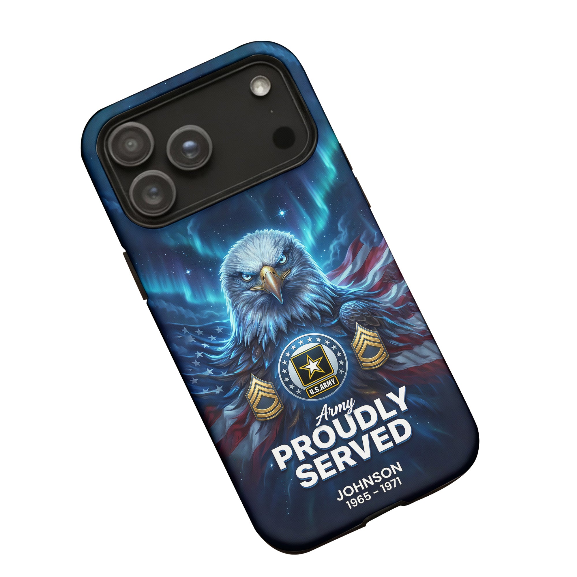 Proudly Served with Eagle Strength Personalized Phone Case