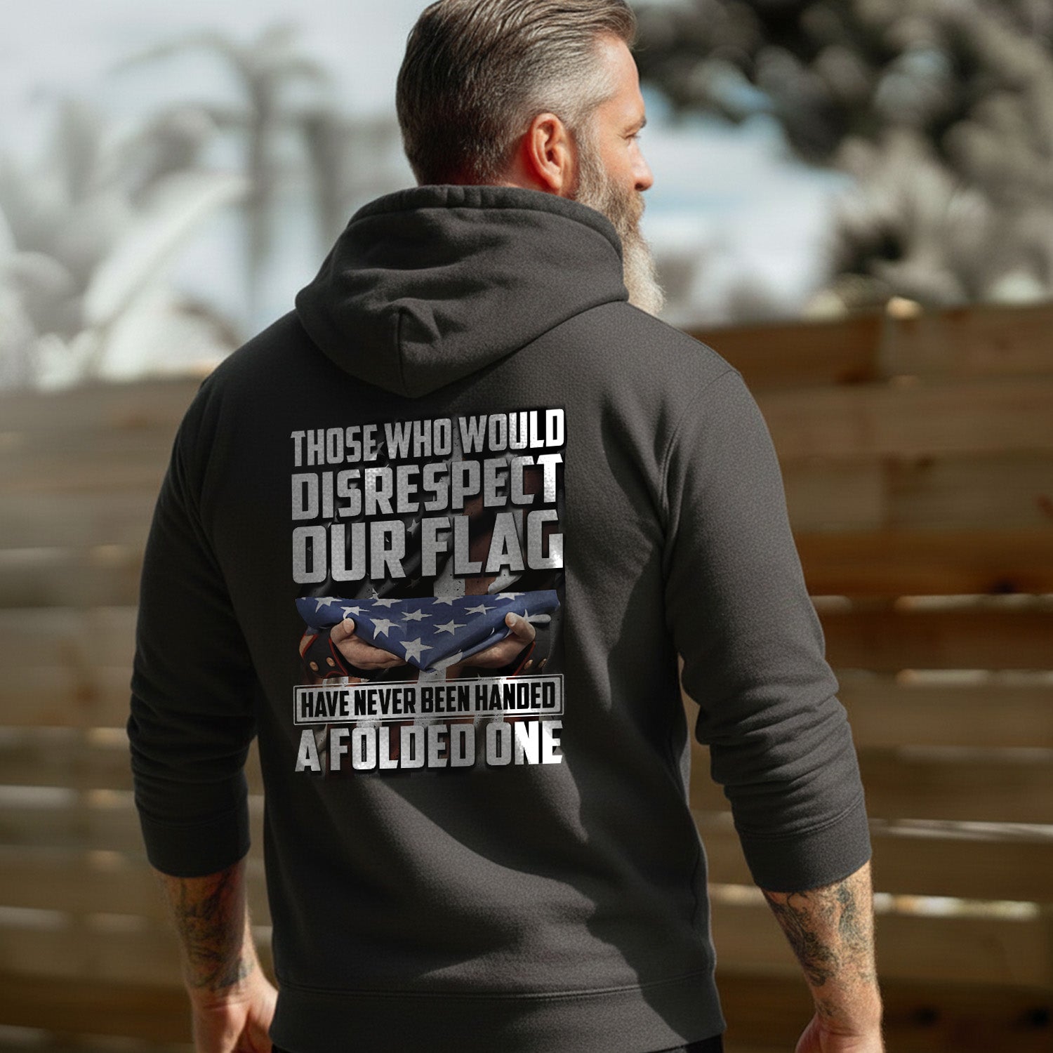 Honor and Respect for Our Flag Hoodie