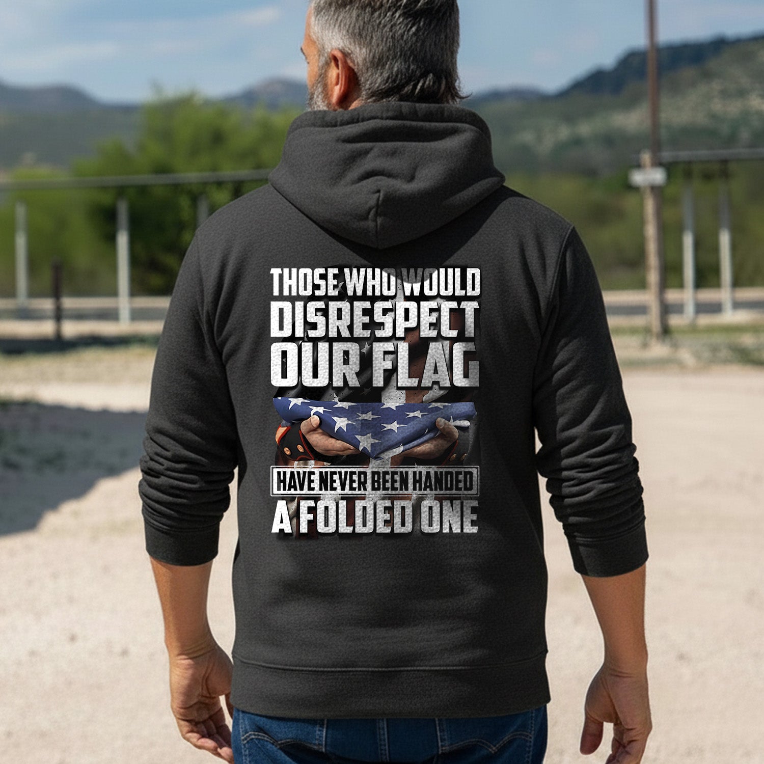 Honor and Respect for Our Flag Hoodie