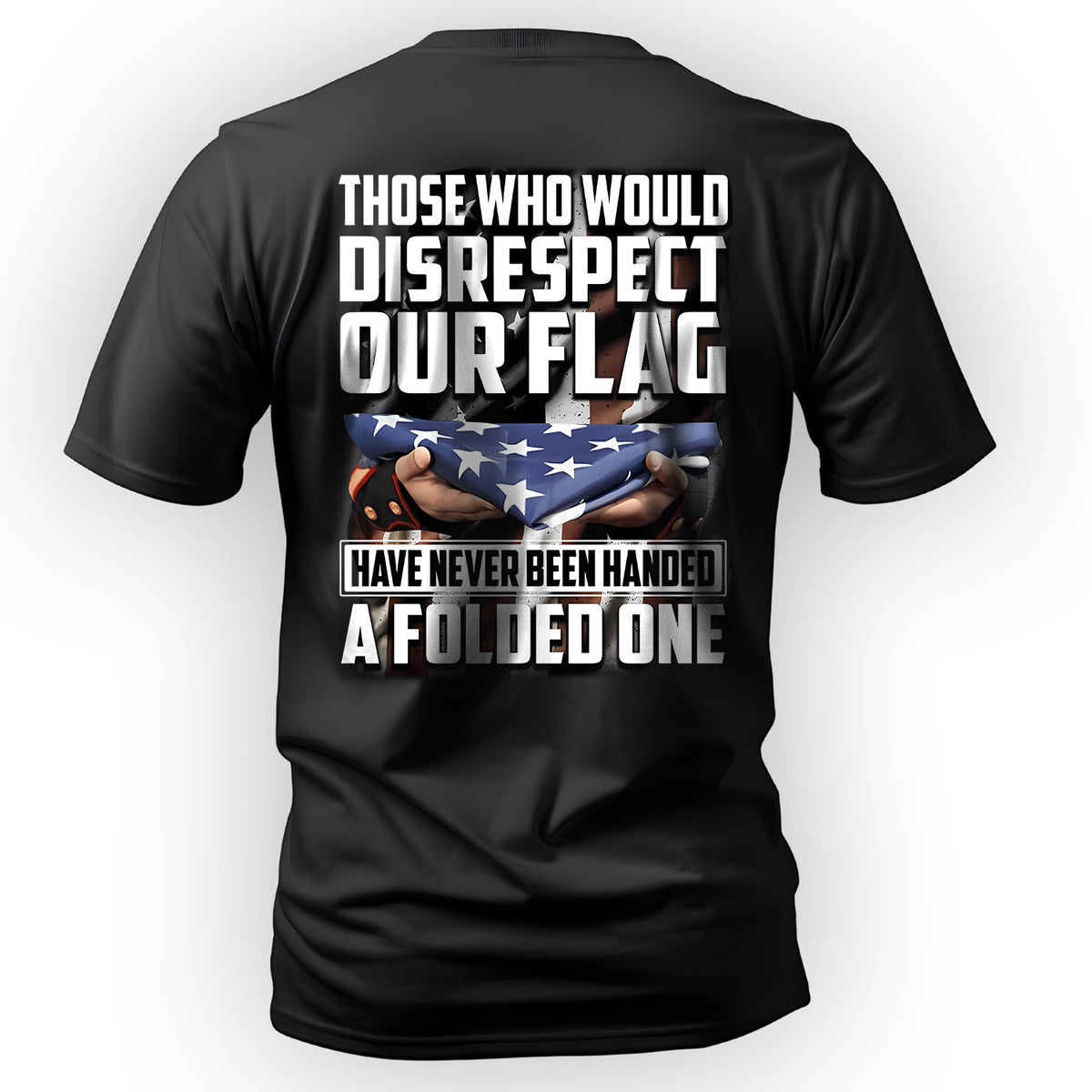 Respect the Flag Message for Patriots T-Shirt Main image