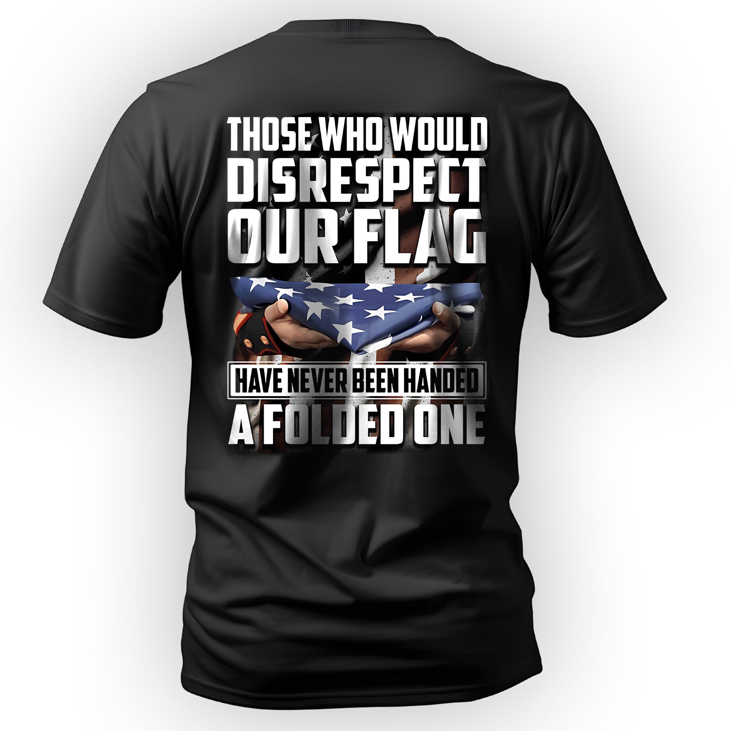Respect the Flag Message for Patriots T-Shirt