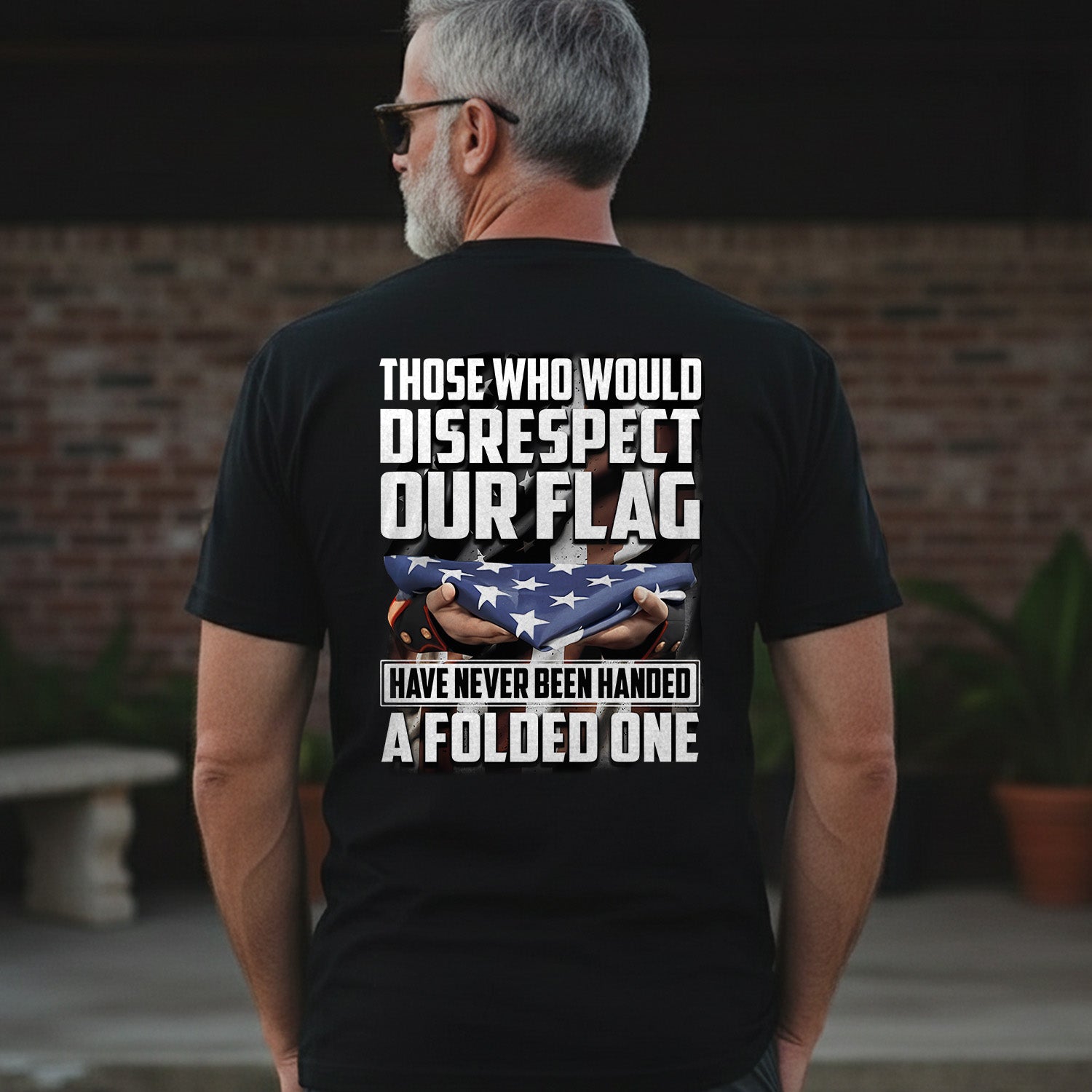 Respect the Flag Message for Patriots T-Shirt