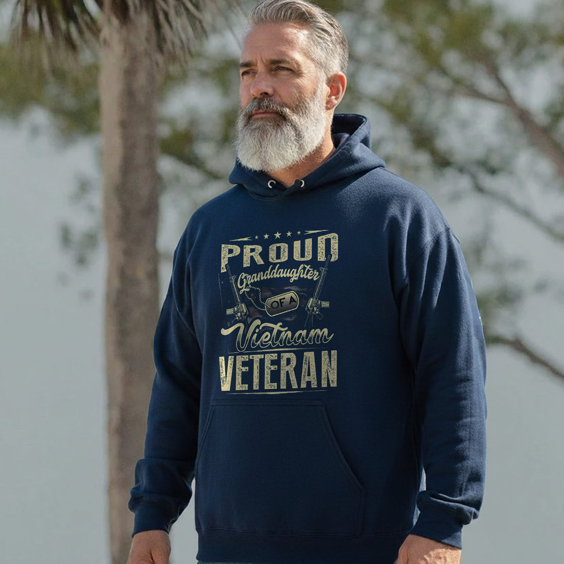 Proud Tribute to a Vietnam Veteran Granddaughter 2 Hoodie