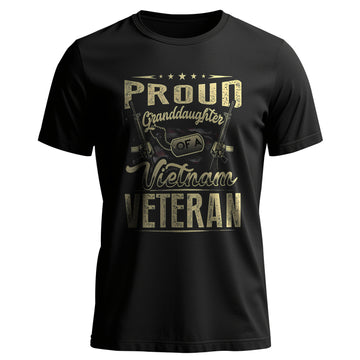 Proud Tribute to a Vietnam Veteran Granddaughter T-Shirt