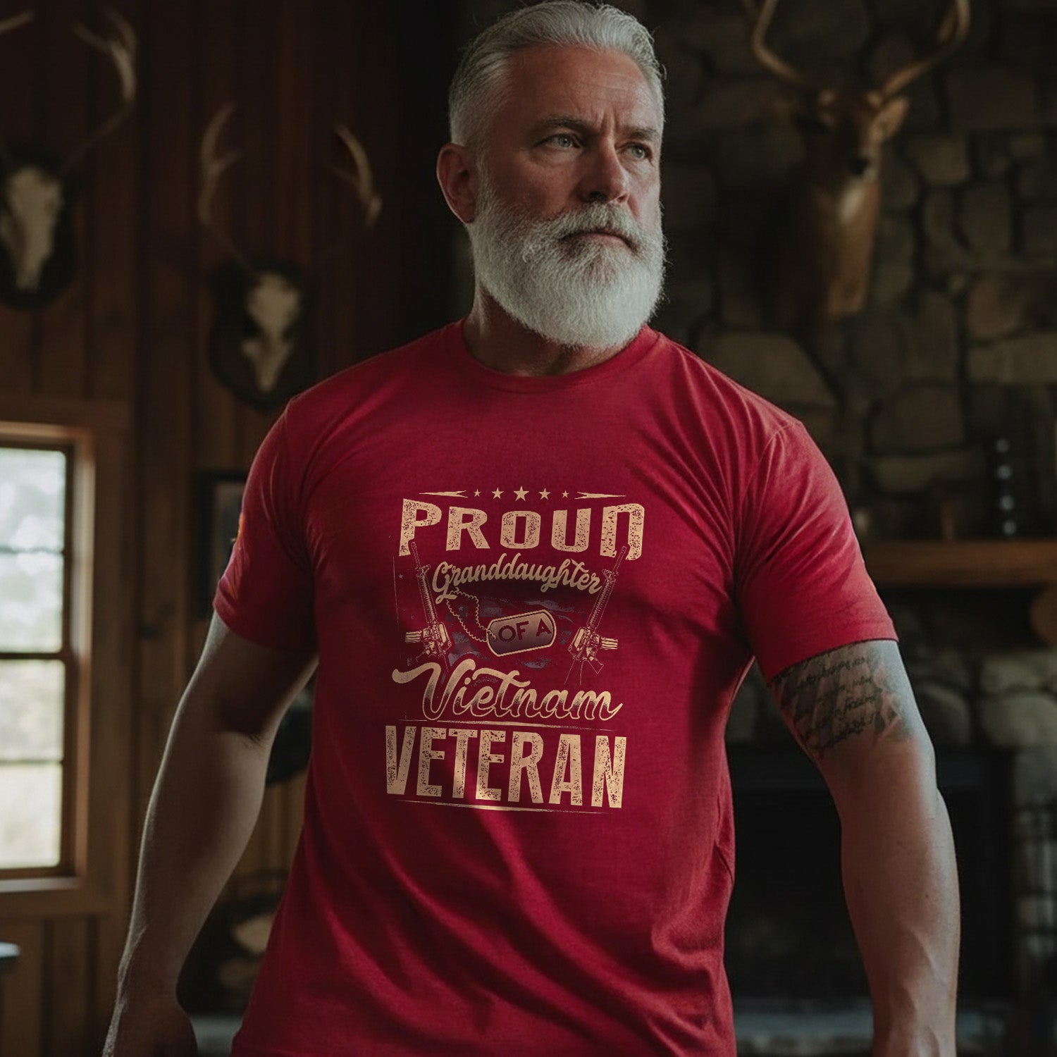 Proud Tribute to a Vietnam Veteran Granddaughter T-Shirt Secondary image