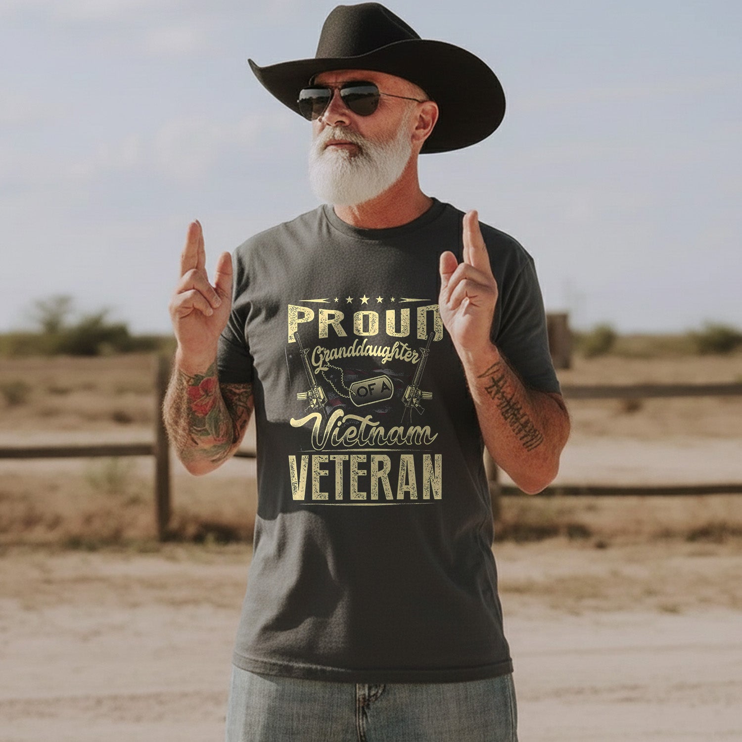 Proud Tribute to a Vietnam Veteran Granddaughter T-Shirt