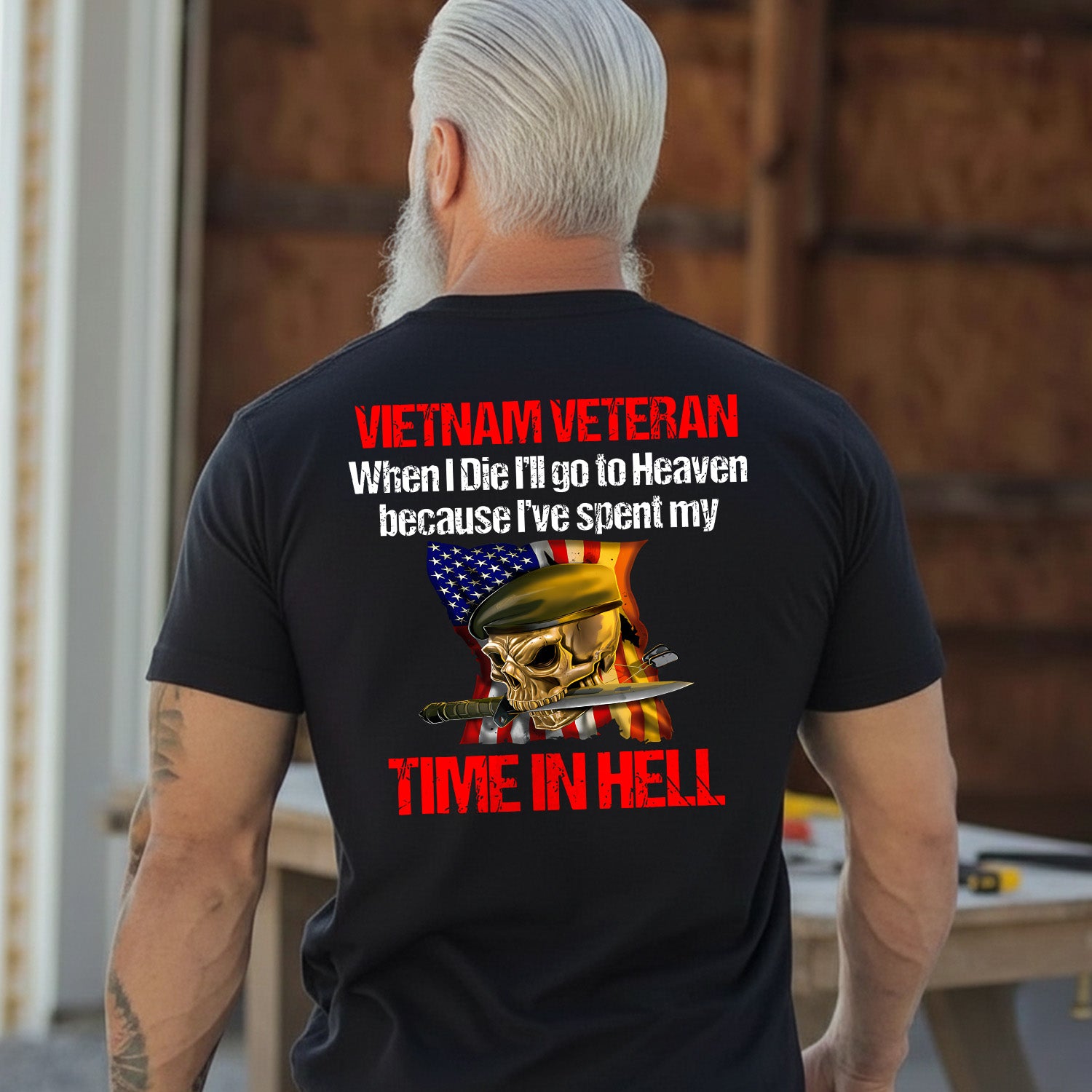 Proud Vietnam Veteran Tribute T-Shirt Secondary image