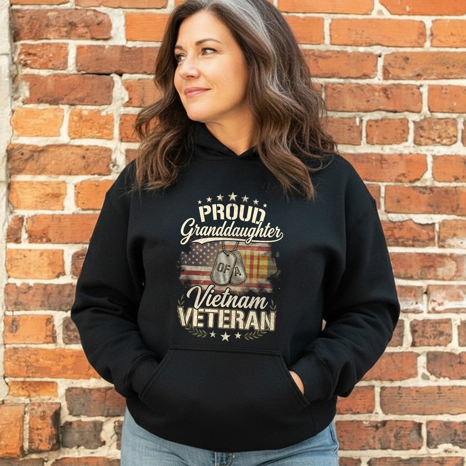 Special Proud Granddaughter of a Vietnam Veteran Hoodie