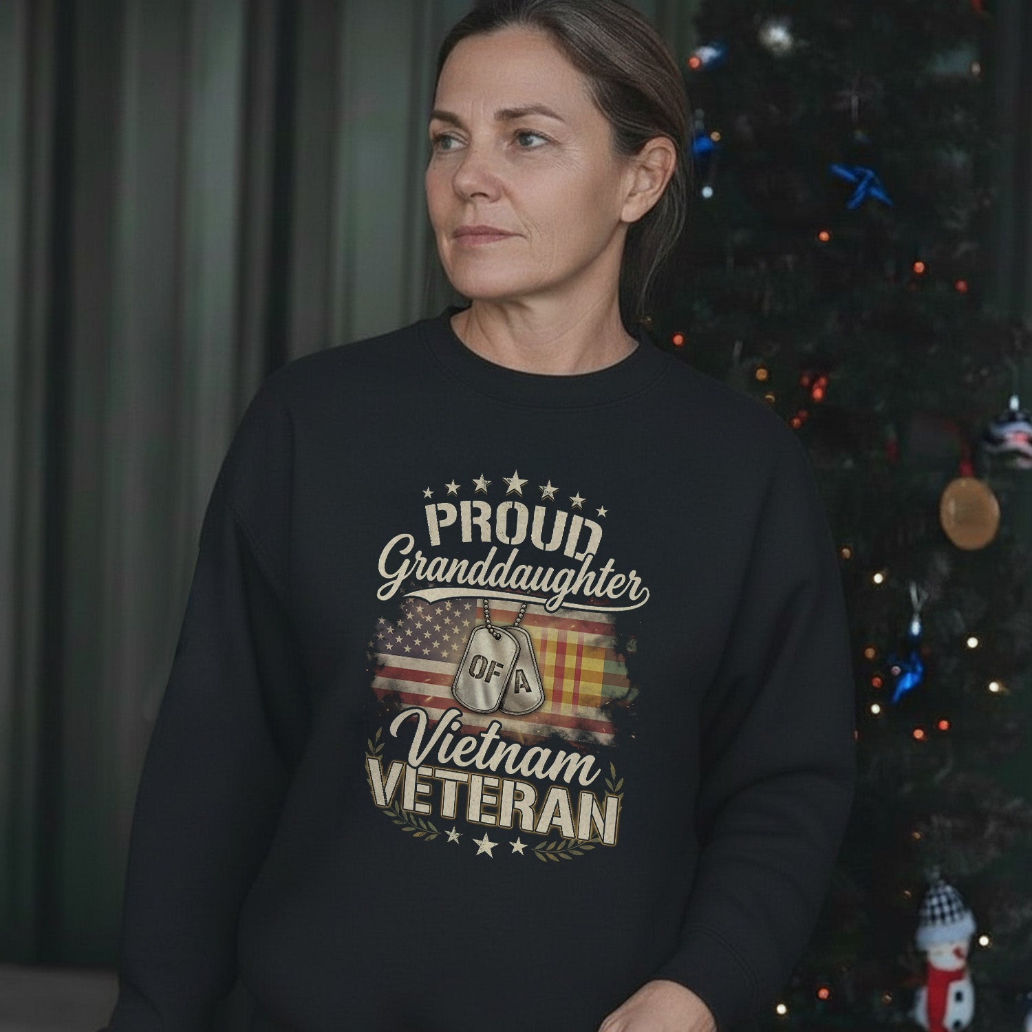 Proud Granddaughter of a Vietnam Veteran Gift Sweatshirt