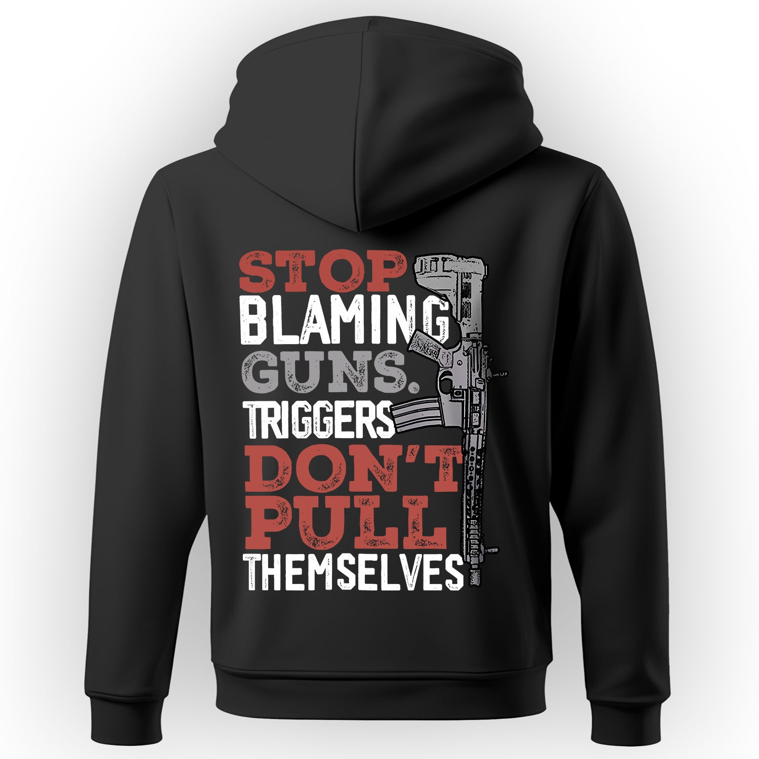 Stop Blaming Guns Message Gift Hoodie