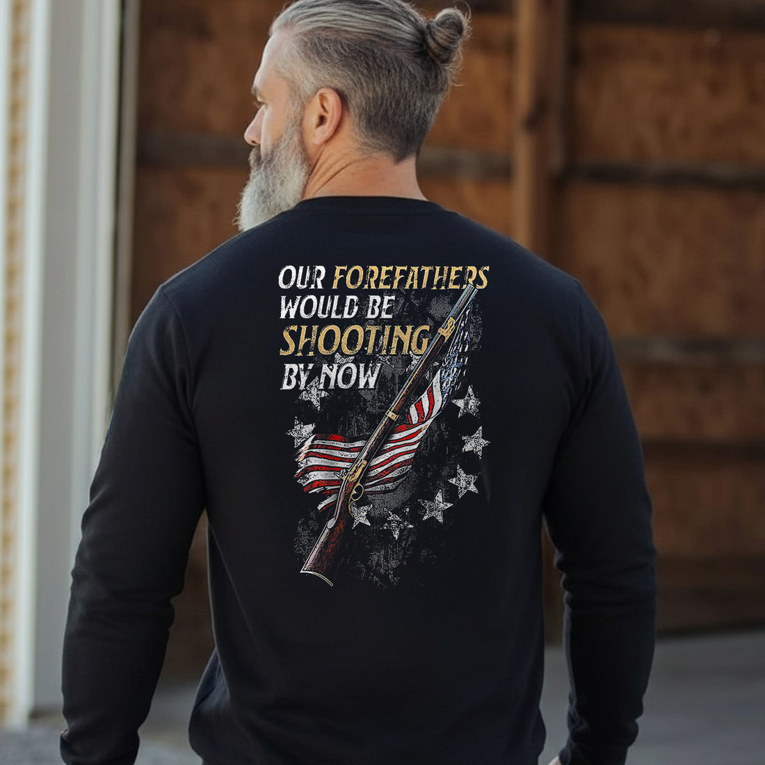 Patriotic Spirit for the Bold and Brave Sweatshirt