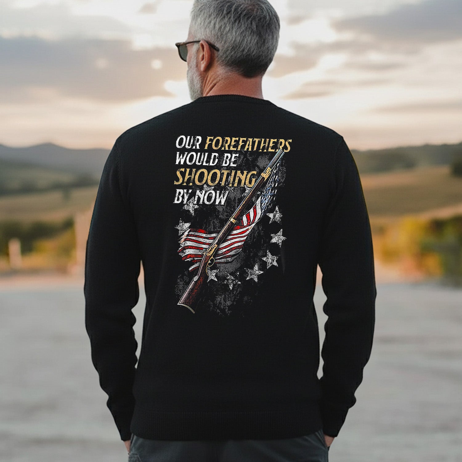 Patriotic Spirit for the Bold and Brave Sweatshirt