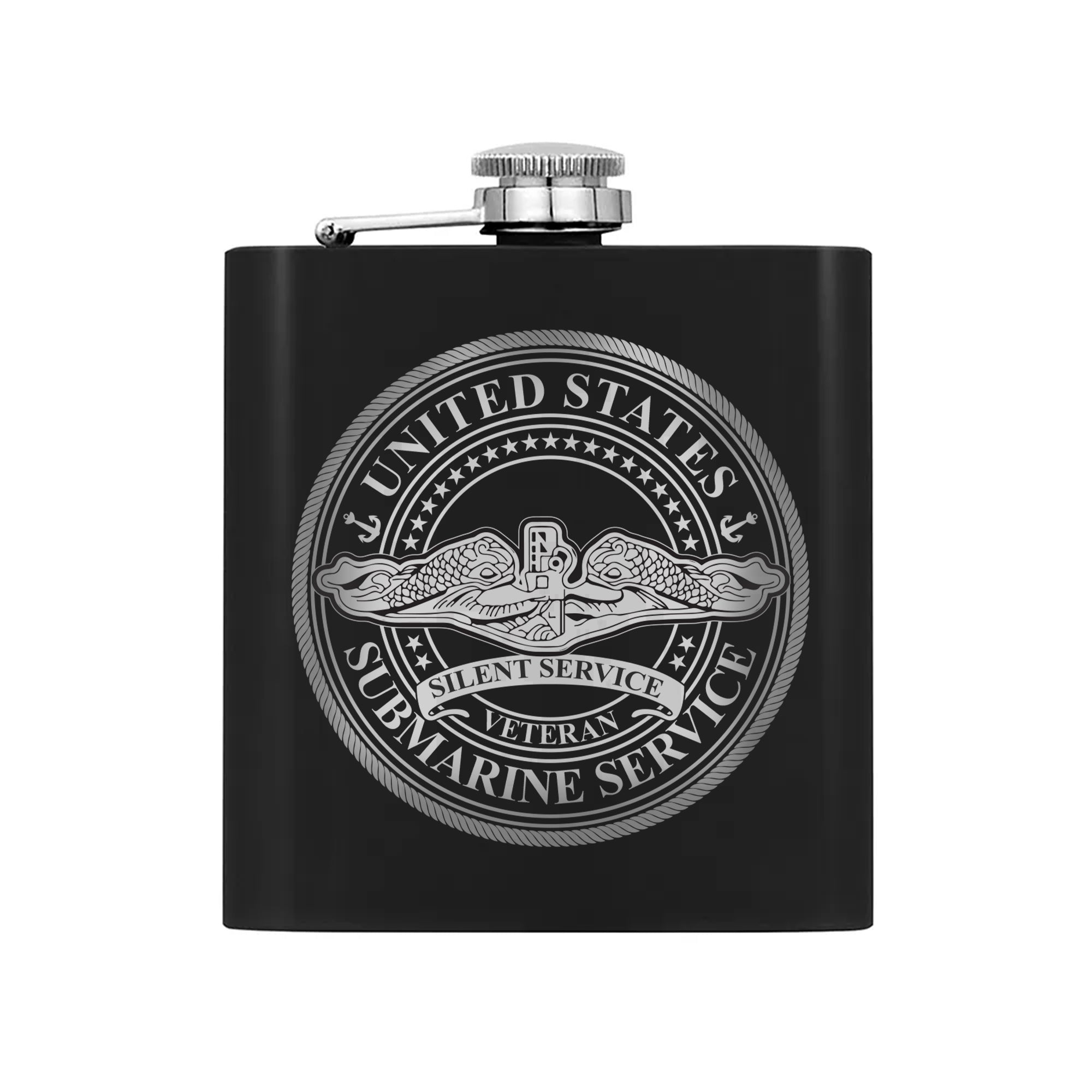 Tribute to Submarine Service Veterans Hip Flask Set