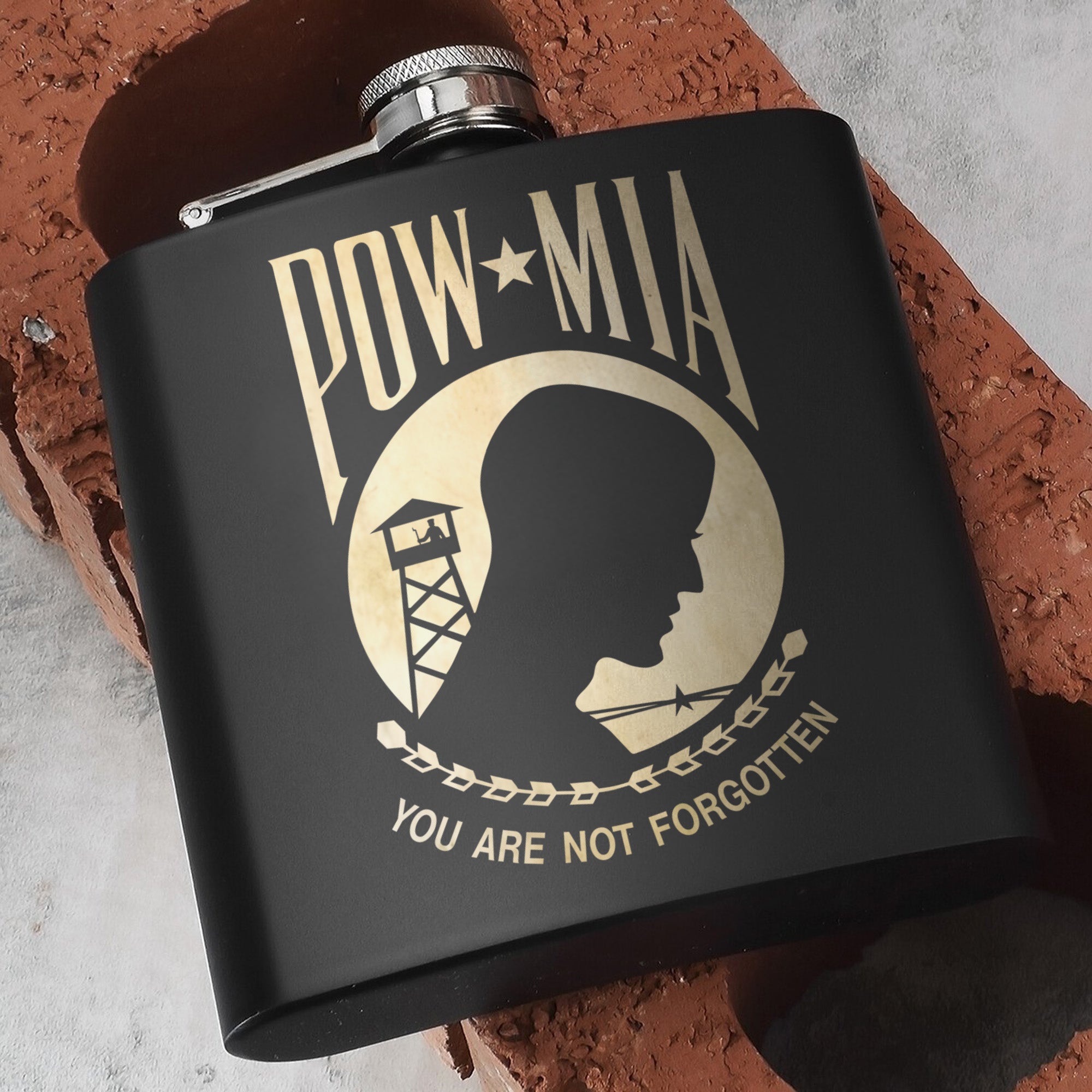 Honoring Those Who Are Not Forgotten Hip Flask Set