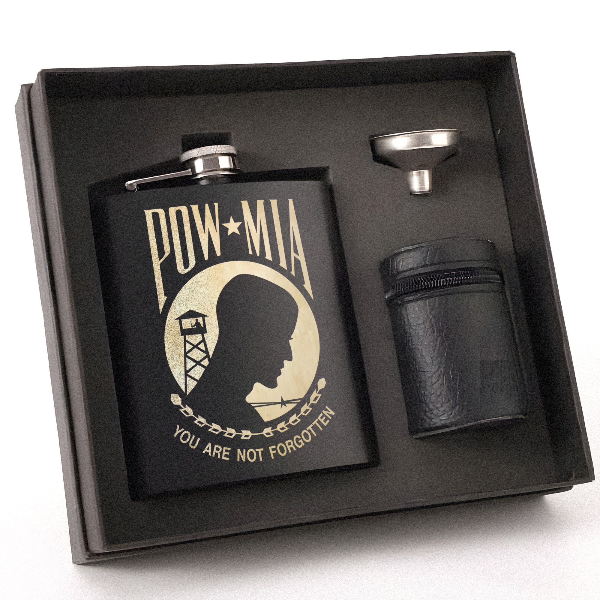 Honoring Those Who Are Not Forgotten Hip Flask Set
