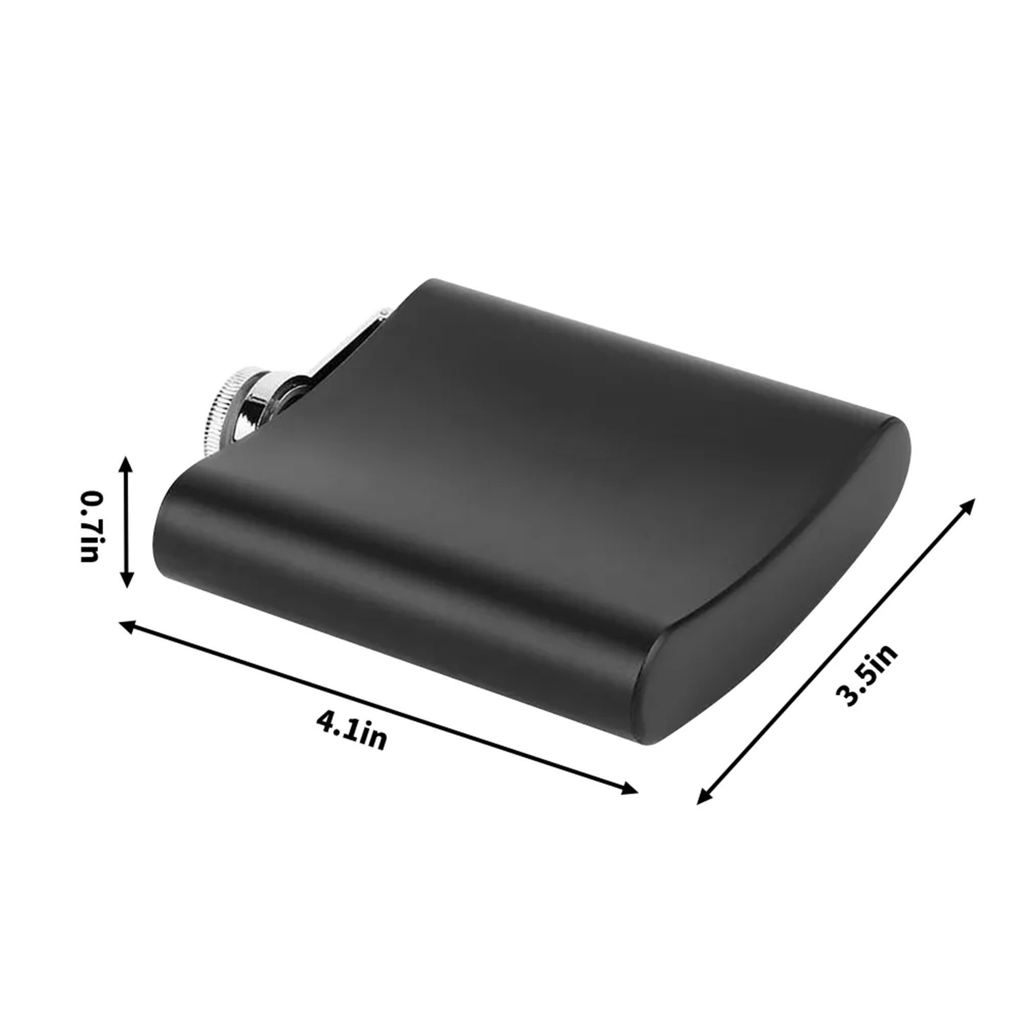 Honor Courage Commitment Gift for Veterans Hip Flask Set