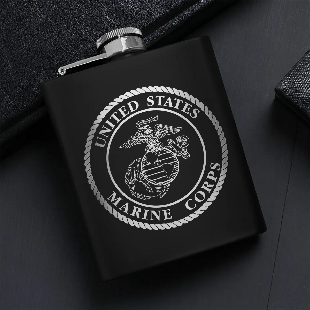 Proud Marine Corps Gift Set Hip Flask Set Main image