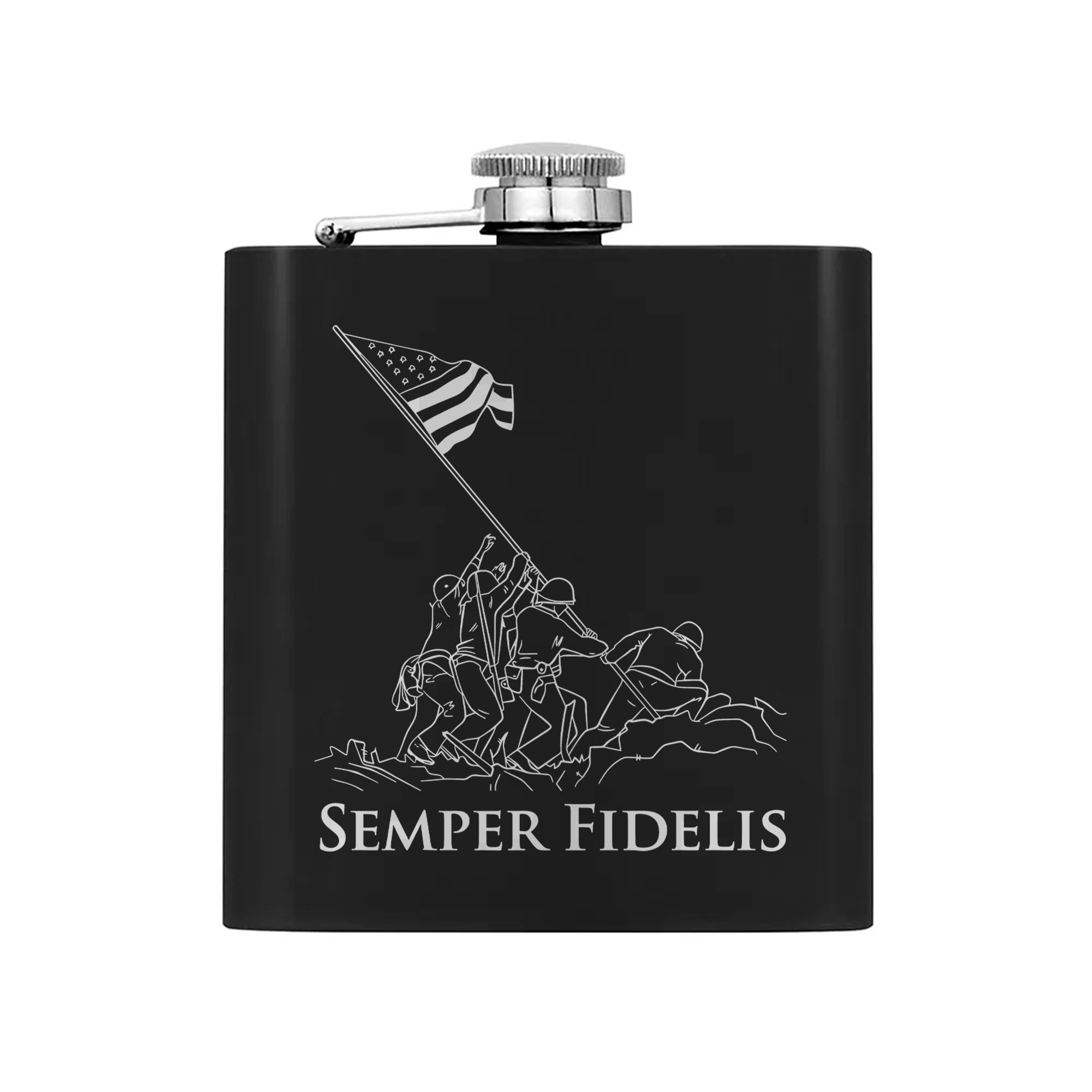 Proud Marine Corps Gift Set Hip Flask Set