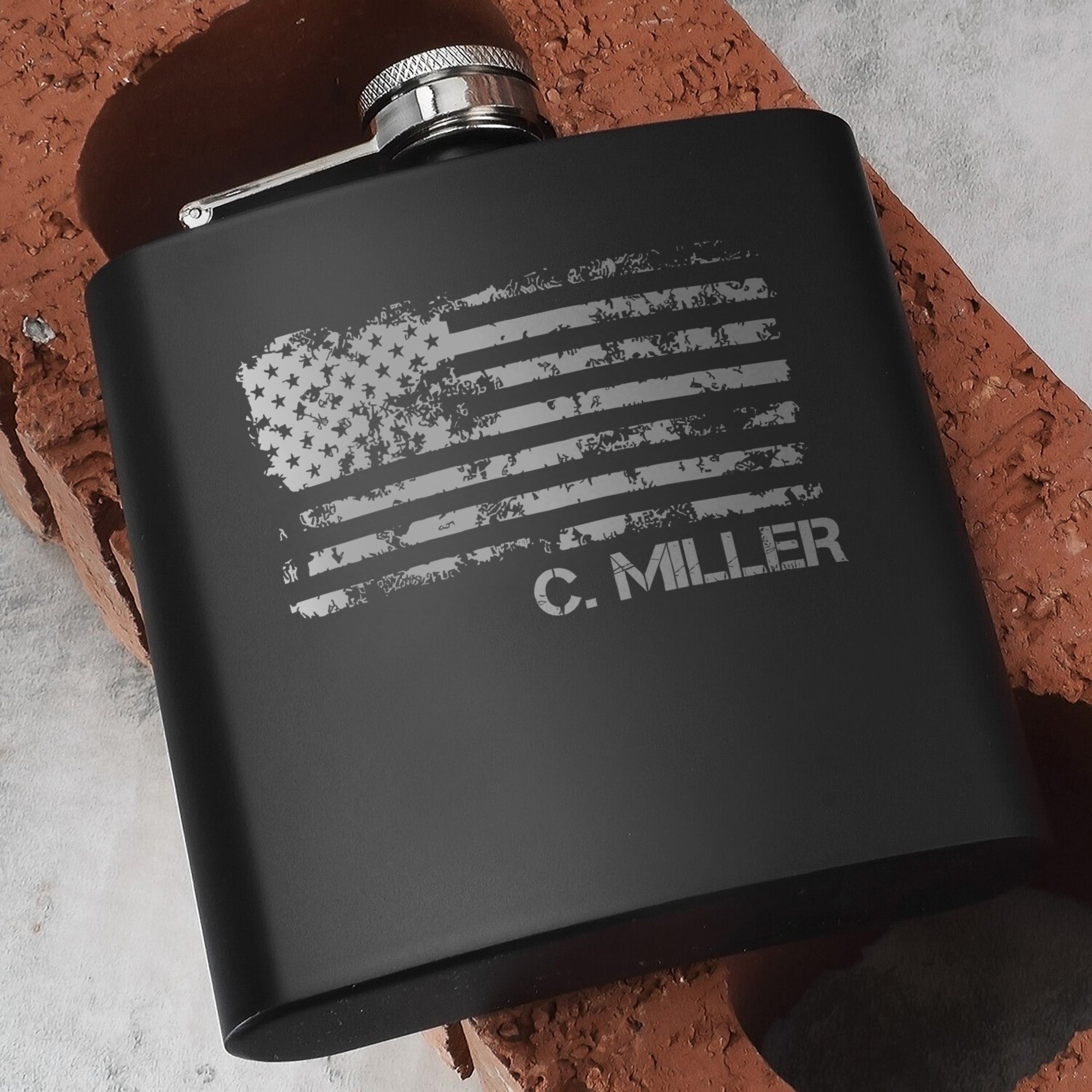 Patriotic Adventure Set for Men Hip Flask Set