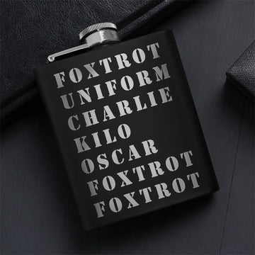 Bold Adventure Gift Set for Him Hip Flask Set