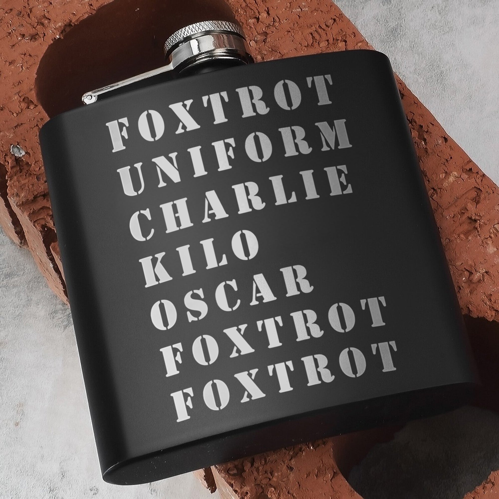 Bold Adventure Gift Set for Him Hip Flask Set